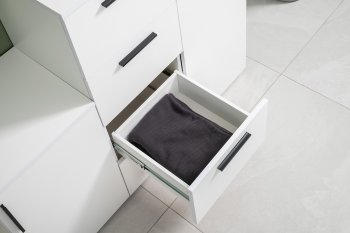 Стенка Эйр модульная, белый (Моби) в Качканаре - kachkanar.mebel-e96.ru