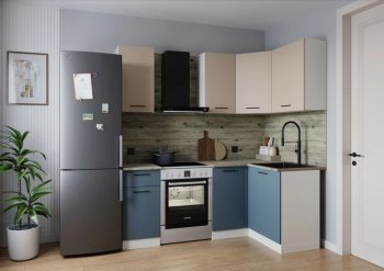 Кухонный гарнитур угловой Фьюжн 2000*1200 мм (Sanvut) в Качканаре - kachkanar.mebel-e96.ru