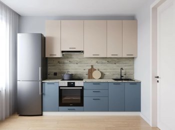 Кухонный гарнитур Фьюжн 2400 мм Sanvut в Качканаре - kachkanar.mebel-e96.ru