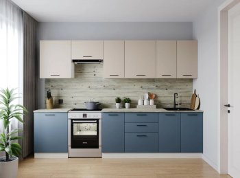 Кухонный гарнитур Фьюжн 3000 мм (Санвут) в Качканаре - kachkanar.mebel-e96.ru