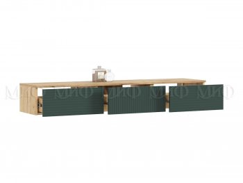 Стенка Флэш комп.2 крафт/грин (Миф) в Качканаре - kachkanar.mebel-e96.ru