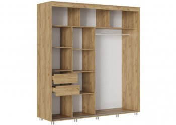 Шкаф-купе 2000 мм Форест крафт золотой(Стиль) в Качканаре - kachkanar.mebel-e96.ru