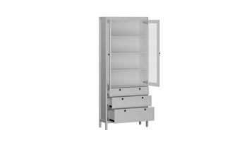 Пенал со стеклом Фрея (СБК) в Качканаре - kachkanar.mebel-e96.ru