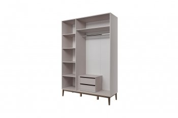 Шкаф 1500 мм распашной ШР 3 Гориция лен (БМ) в Качканаре - kachkanar.mebel-e96.ru