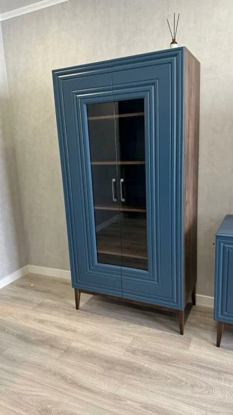 Стенка Гориция Зеленый сапфировый (БМ) в Качканаре - kachkanar.mebel-e96.ru