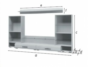 Стенка Домино Белый Глянец (БМ) в Качканаре - kachkanar.mebel-e96.ru