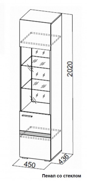 Гостиная Соло (Вариант-2) в Качканаре - kachkanar.mebel-e96.ru