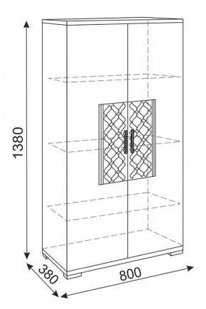 Стенка Тиффани (М 05-05-09-11-12-13-14) (Риннер) в Качканаре - kachkanar.mebel-e96.ru