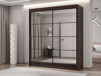 Шкаф-купе 2000 мм Гранд-1 зеркало/зеркало, венге (Эра) в Качканаре - kachkanar.mebel-e96.ru