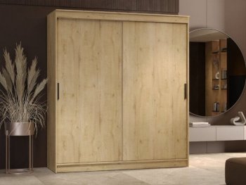 Шкаф-купе 2000 мм Гранд-1 ЛДСП, дуб вотан (Эра) в Качканаре - kachkanar.mebel-e96.ru