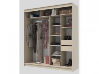 Шкаф-купе 2000 мм Гранд-1 ЛДСП, сатин (Эра) в Качканаре - kachkanar.mebel-e96.ru