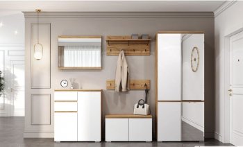 Прихожая Гретта №1 крафт золотой (Памир) в Качканаре - kachkanar.mebel-e96.ru