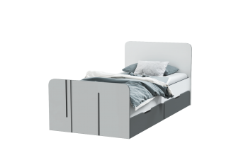 Набор детской мебели Грей модульный (МЛК) в Качканаре - kachkanar.mebel-e96.ru