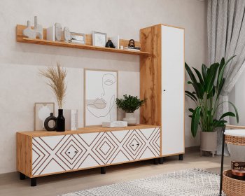 Стенка HYGGE комп.1 ромбы (Мама) в Качканаре - kachkanar.mebel-e96.ru