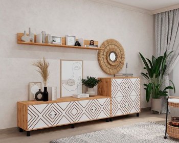 Стенка HYGGE комп.2 ромбы (Мама) в Качканаре - kachkanar.mebel-e96.ru