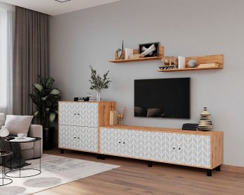 Стенка HYGGE комп.3 зигзаги (Мама) в Качканаре - kachkanar.mebel-e96.ru