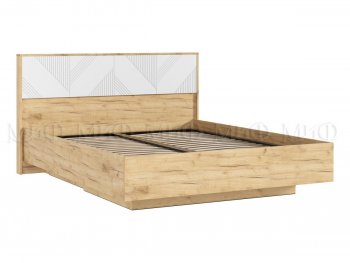 Кровать парящая Ирис крафт/белый (Миф) в Качканаре - kachkanar.mebel-e96.ru | фото
