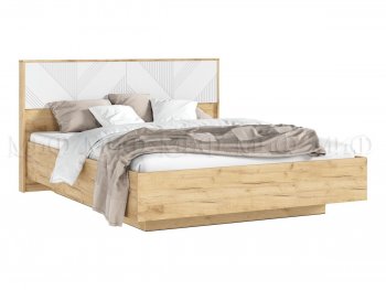 Кровать парящая Ирис крафт/белый (Миф) в Качканаре - kachkanar.mebel-e96.ru