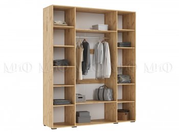 Шкаф 1800 мм Ирис с антресолью крафт/белый (Миф) в Качканаре - kachkanar.mebel-e96.ru