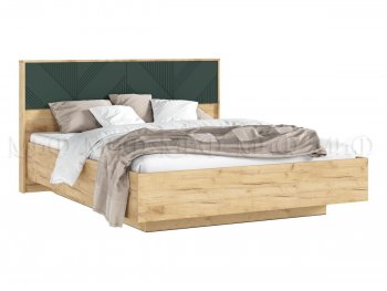 Кровать парящая Ирис крафт/грин с подсветкой (Миф) в Качканаре - kachkanar.mebel-e96.ru