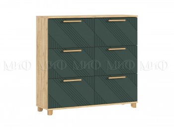 Обувница Ирис крафт/грин (Миф) в Качканаре - kachkanar.mebel-e96.ru