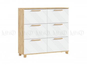 Обувница Ирис крафт/белый (Миф) в Качканаре - kachkanar.mebel-e96.ru