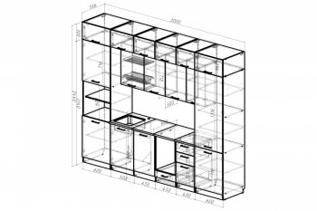 Кухонный гарнитур Жасмин экстра 3000 мм (Герда) в Качканаре - kachkanar.mebel-e96.ru