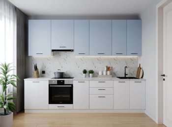 Кухонный гарнитур высокий Капри 3000 мм ЛДСП/МДФ (Санвут) в Качканаре - kachkanar.mebel-e96.ru