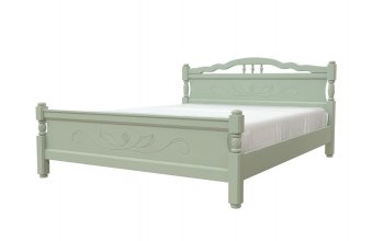 Кровать из массива Карина-5 Зеленый самшит (БМ) в Качканаре - kachkanar.mebel-e96.ru