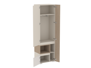 Шкаф для одежды узкий Каспер  (СБК) в Качканаре - kachkanar.mebel-e96.ru