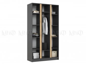 Шкаф 1200 мм 3-х ств. Келвин графит  (Миф) в Качканаре - kachkanar.mebel-e96.ru