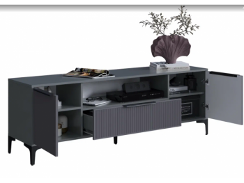 Тумба ТВ на 1650 Кимберли графит (Handis) в Качканаре - kachkanar.mebel-e96.ru