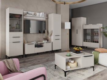 Стенка Кимберли кашемир, модульная (Handis) в Качканаре - kachkanar.mebel-e96.ru