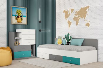 Кровать Клео арт. 010 океан (Диал) в Качканаре - kachkanar.mebel-e96.ru