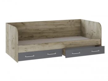 Кровать с ящиками Колибри Лофт дуб серый (Текс) в Качканаре - kachkanar.mebel-e96.ru