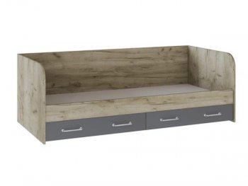 Кровать с ящиками Колибри Лофт дуб серый (Текс) в Качканаре - kachkanar.mebel-e96.ru