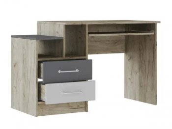 Стол письменный Колибри Лофт серый (Текс) в Качканаре - kachkanar.mebel-e96.ru