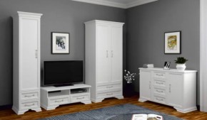 Комод 4ящ.+2дв. ГРАЦИЯ (лак) Белый (БМ) в Качканаре - kachkanar.mebel-e96.ru