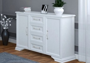 Комод 4ящ.+2дв. ГРАЦИЯ (лак) Белый (БМ) в Качканаре - kachkanar.mebel-e96.ru