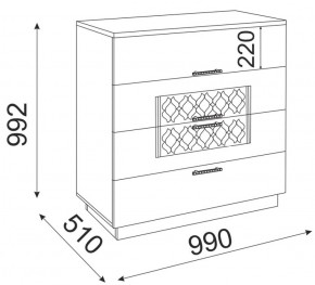 Комод Тиффани М23 (Риннер) в Качканаре - kachkanar.mebel-e96.ru