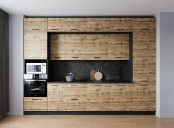 Кухонный гарнитур Крафт 3400 мм (Санвут) в Качканаре - kachkanar.mebel-e96.ru
