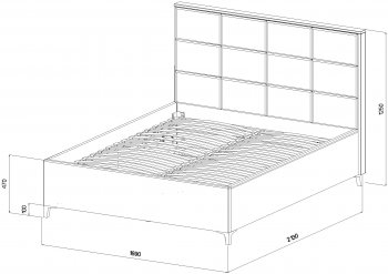 Кровать с подъемным механизмом Мега синий (Лин) в Качканаре - kachkanar.mebel-e96.ru