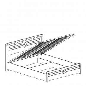 Кровать 1600 с подъемным механизмом Фьорд 156 (Яна) в Качканаре - kachkanar.mebel-e96.ru