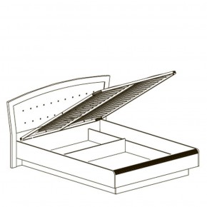 Кровать двойная 1600 с ПМ Афины 368 (Яна) в Качканаре - kachkanar.mebel-e96.ru