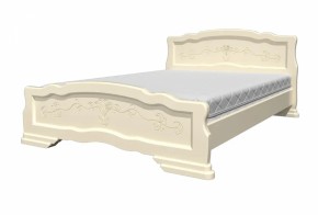 Кровать из массива Карина-6 Слоновая кость (БМ) в Качканаре - kachkanar.mebel-e96.ru