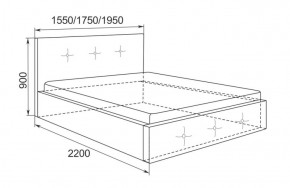 Кровать Линда с подъемным механизмом 1400*2000 в Качканаре - kachkanar.mebel-e96.ru