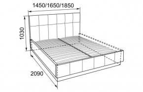 Кровать Локарно с латами 1400*2000 в Качканаре - kachkanar.mebel-e96.ru