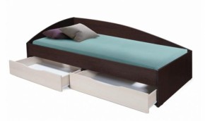 Кровать одинарная Фея - 3 асимметричная 1900х800 (венге) (Олм) в Качканаре - kachkanar.mebel-e96.ru