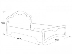 Кровать Ольга-10 МДФ (1400) в Качканаре - kachkanar.mebel-e96.ru