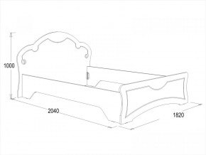 Кровать Ольга-10 МДФ (1600) в Качканаре - kachkanar.mebel-e96.ru